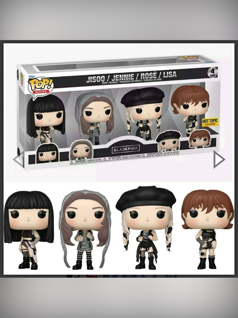 Vaulted 2023 HT Exclusive Blackpink Pink Venom Jisoo,Jennie,Rose,Lisa 4-Funko Pk